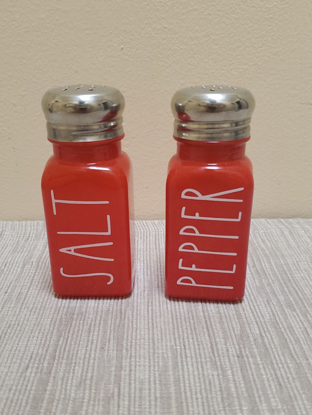 Red Ceramic Salt and Pepper Shaker Set